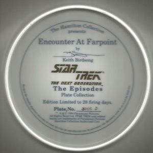 STAR TREK HAMILTON PLATES-- 7 IN ALL